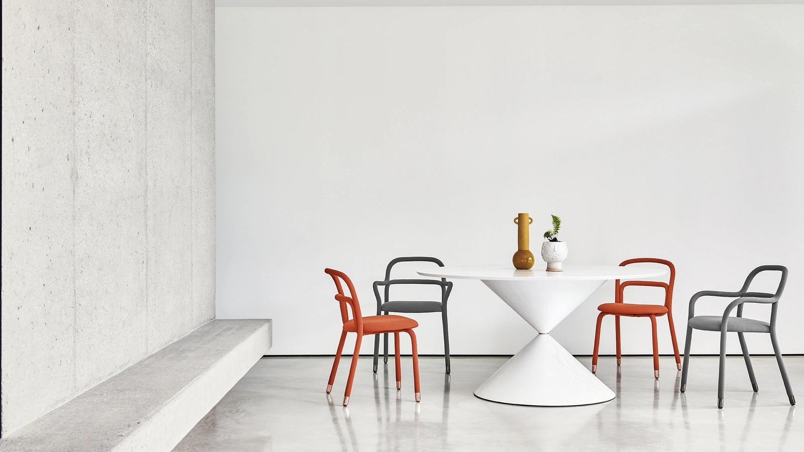 Sedia imbottita Pippi di Midj