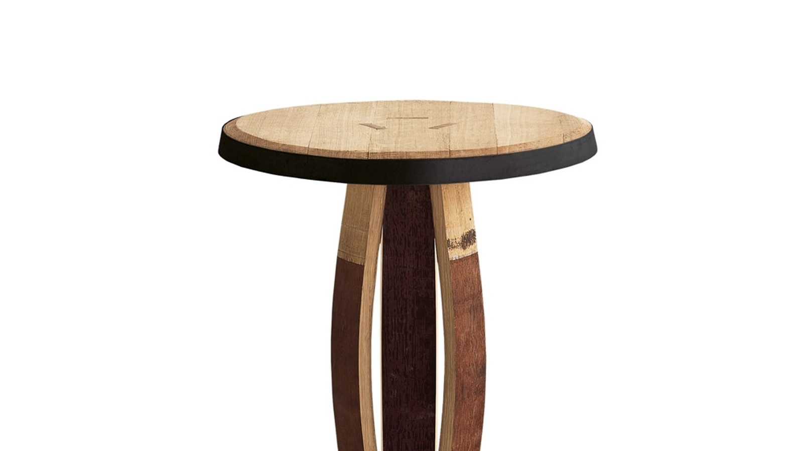 Sgabello Rustico in legno di Rovere Barrique di Riva1920