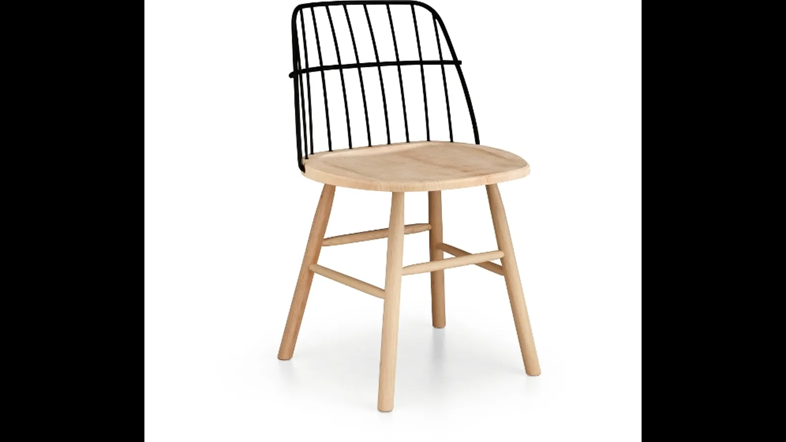 Sedia Strike in legno e metallo di Midj