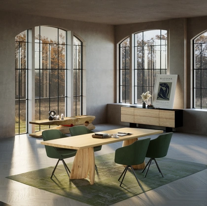 Tavolo Alter Ego in legno massello di Riva1920