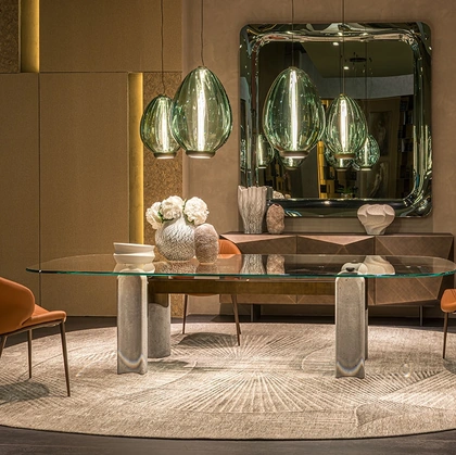 Tavolo Bilbao Glass di Cattelan Italia