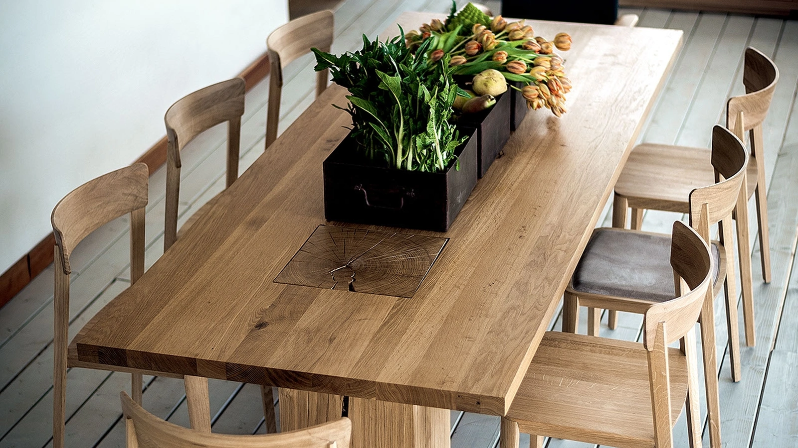 Tavolo Boss Executive in legno massello di Riva1920