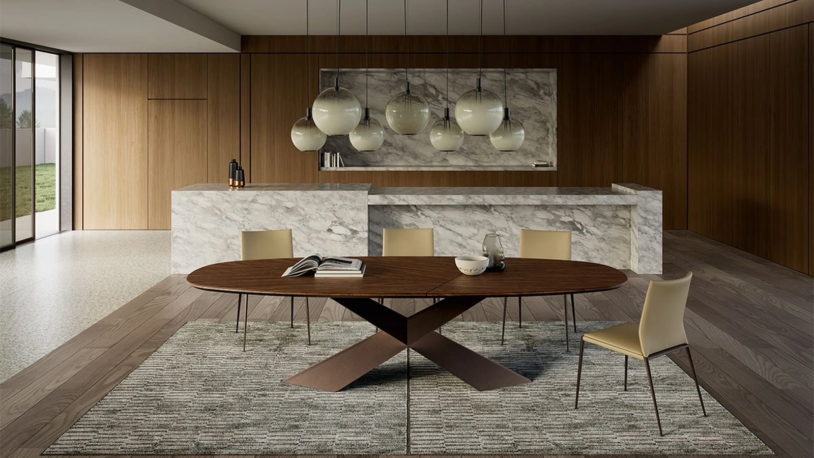 Tavolo Tyron Wood di Cattelan Italia