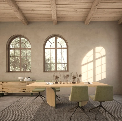 Tavolo in legno massello Forma di Riva1920