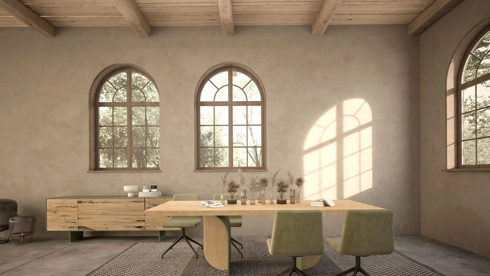 Tavolo in legno massello Forma di Riva1920