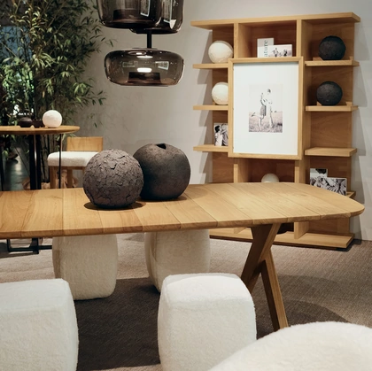 Tavolo Paco Wood in legno massello di Riva1920