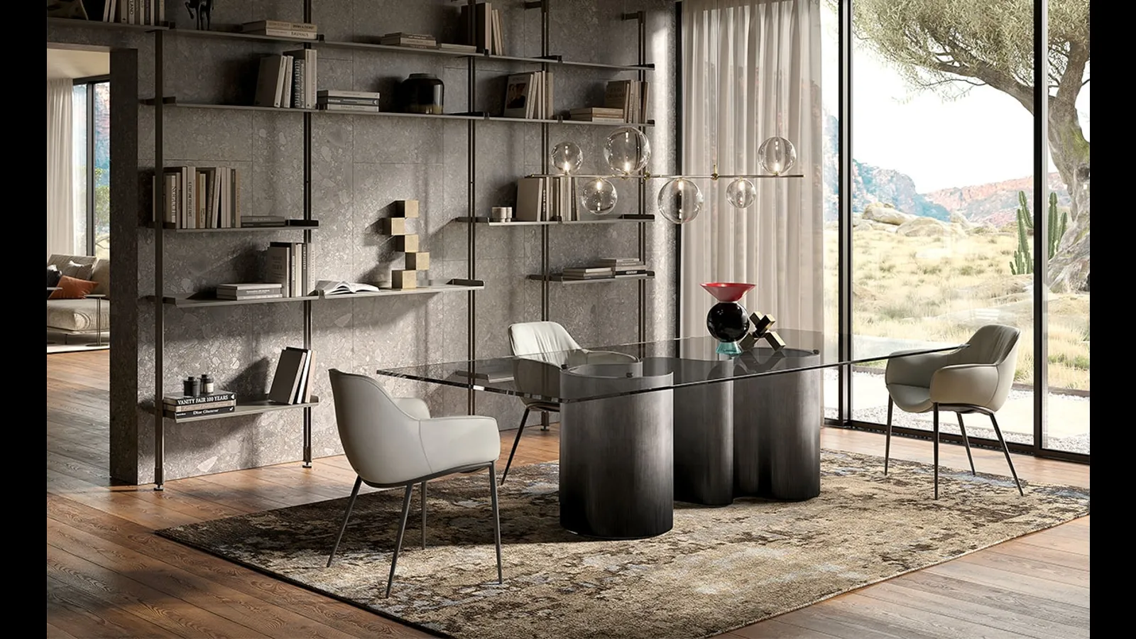 Tavolo Papel Glass di Cattelan Italia