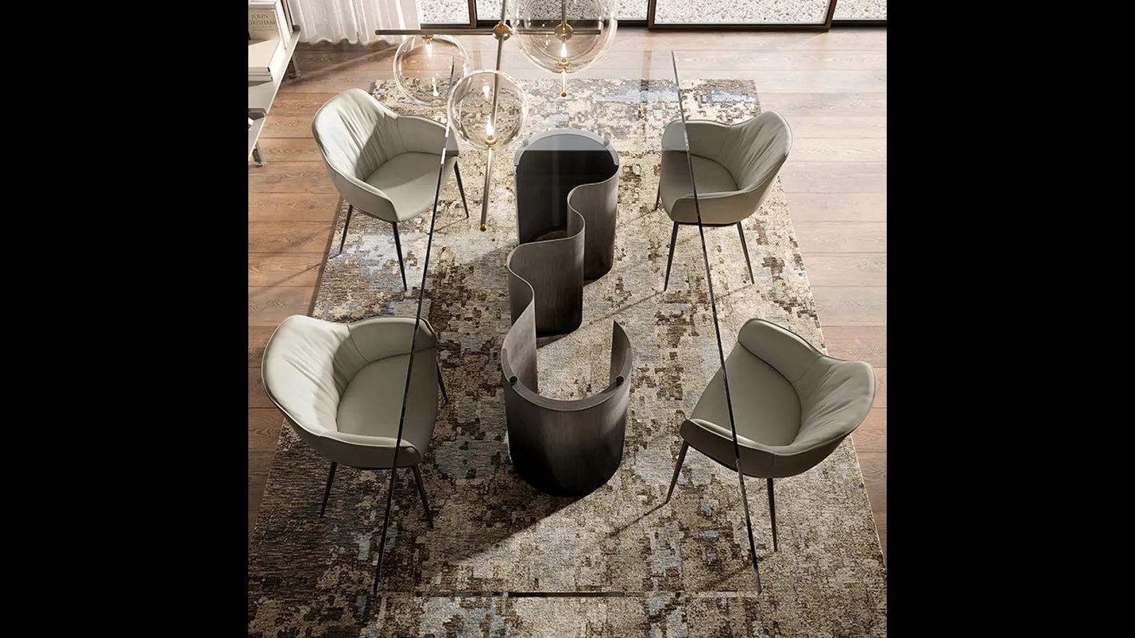 Tavolo Papel Glass di Cattelan Italia