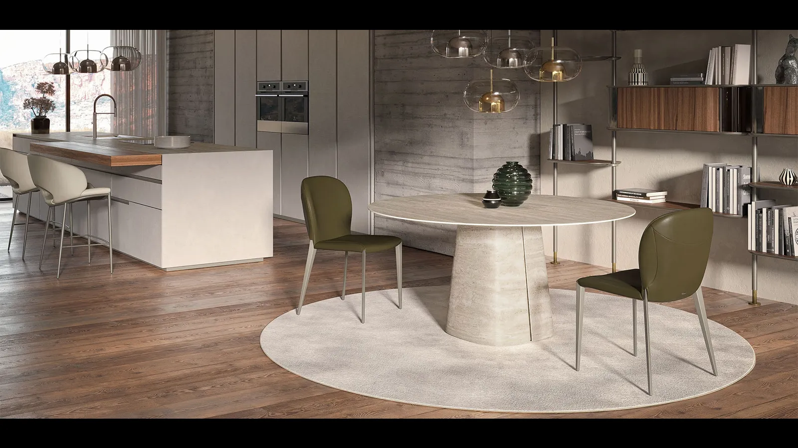 Tavolo Rado Keramik Round di Cattelan Italia