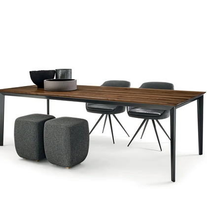 Tavolo Prime Wood Fix in legno massello di Riva1920