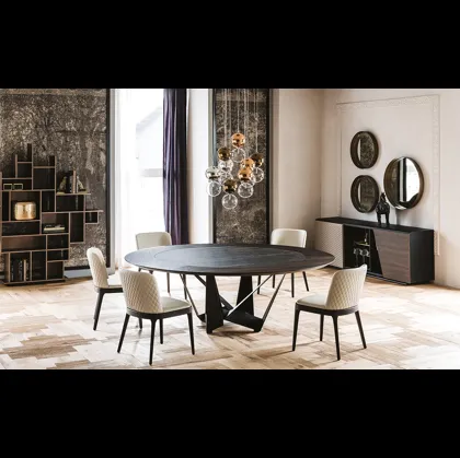 Tavolo Skorpio Ker-Wood Round di Cattelan Italia