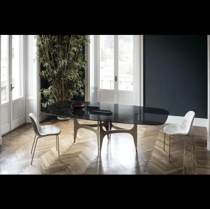 Tavolo Universe in cristallo di Bontempi