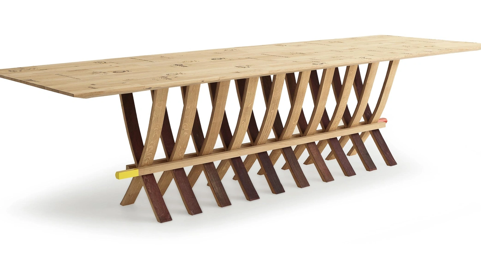 Tavolo Wine Table con top in Rovere di Riva1920