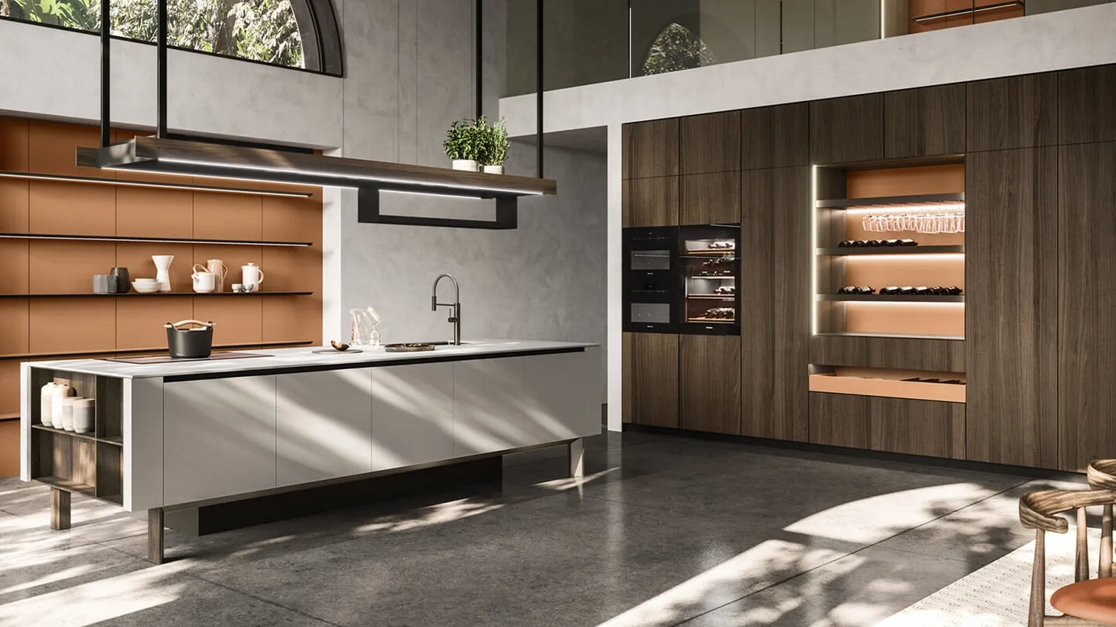 Cucina Design con isola Ak Project 04 di Arrital