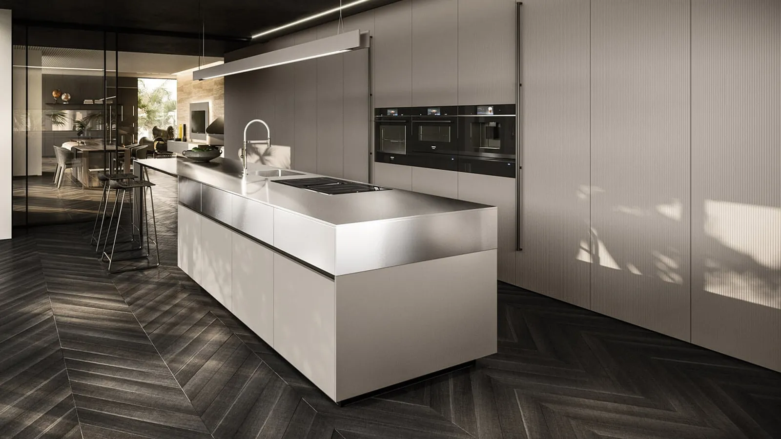 Cucina Design con isola Ak Project 07 di Arrital