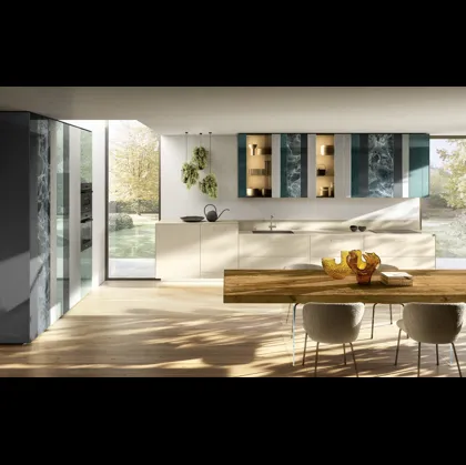 Cucina Design ad angolo NOW Project 2831 di Lago