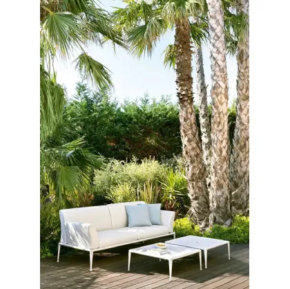 Tavolino quadrato in alluminio verniciato New Joint di Fast