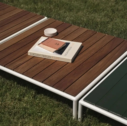 Tavolino Roè con piano in Teak di Fast